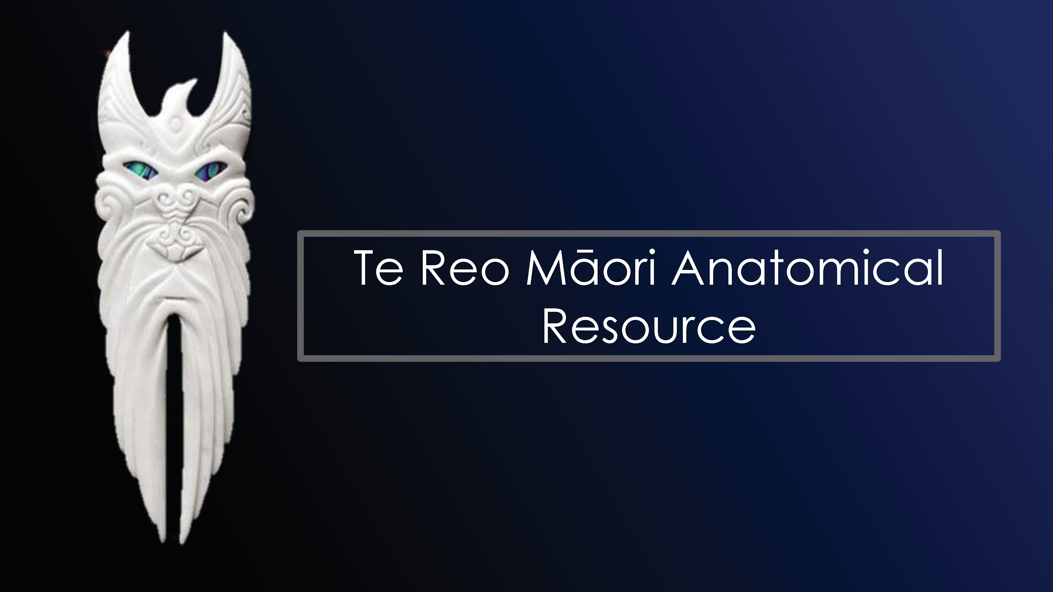 Te Reo Māori Anatomical resource AR101